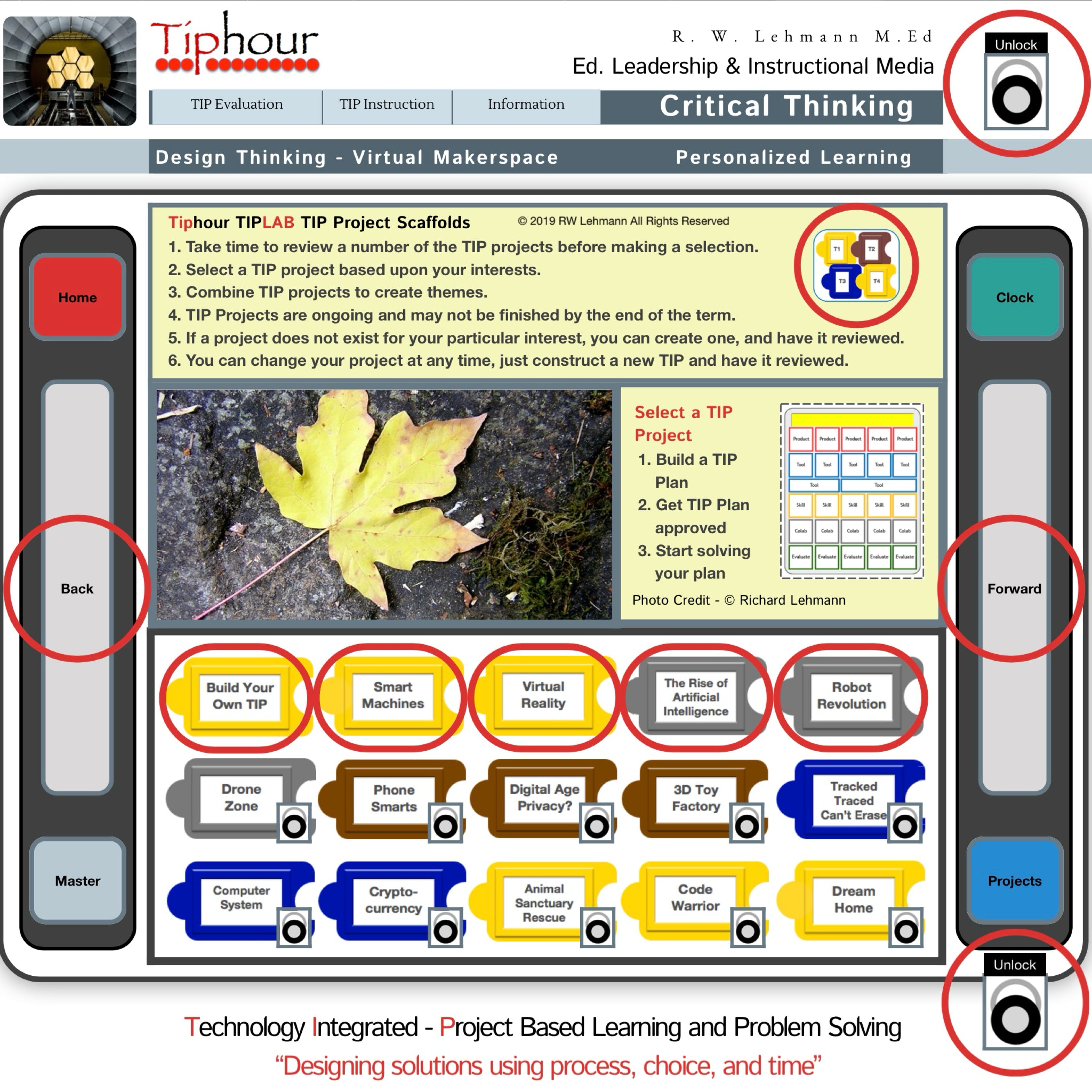 Online learning Virtual Makerspace Design thinking Critical Thinking PBL