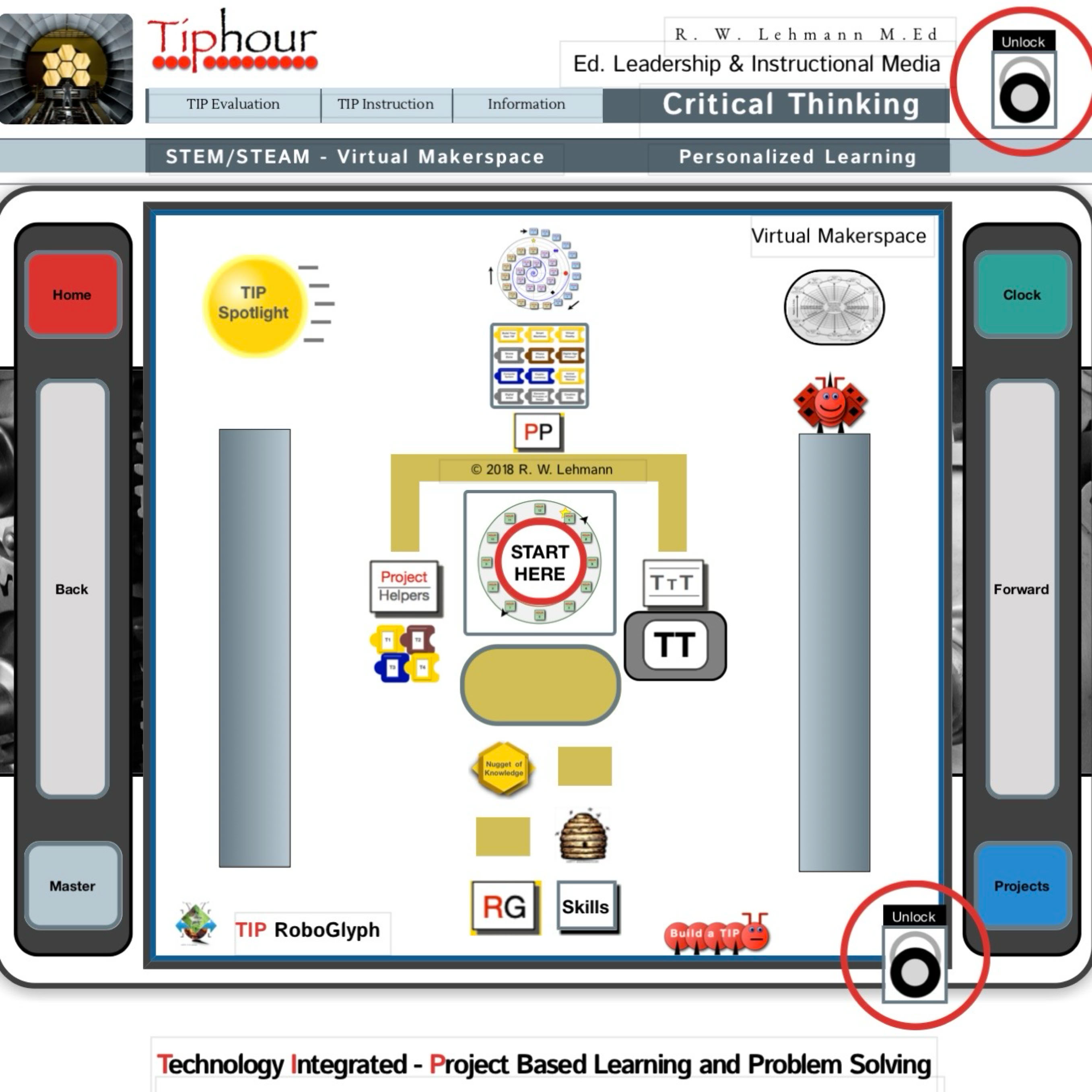 Online learning Virtual Makerspace Design thinking Critical Thinking PBL